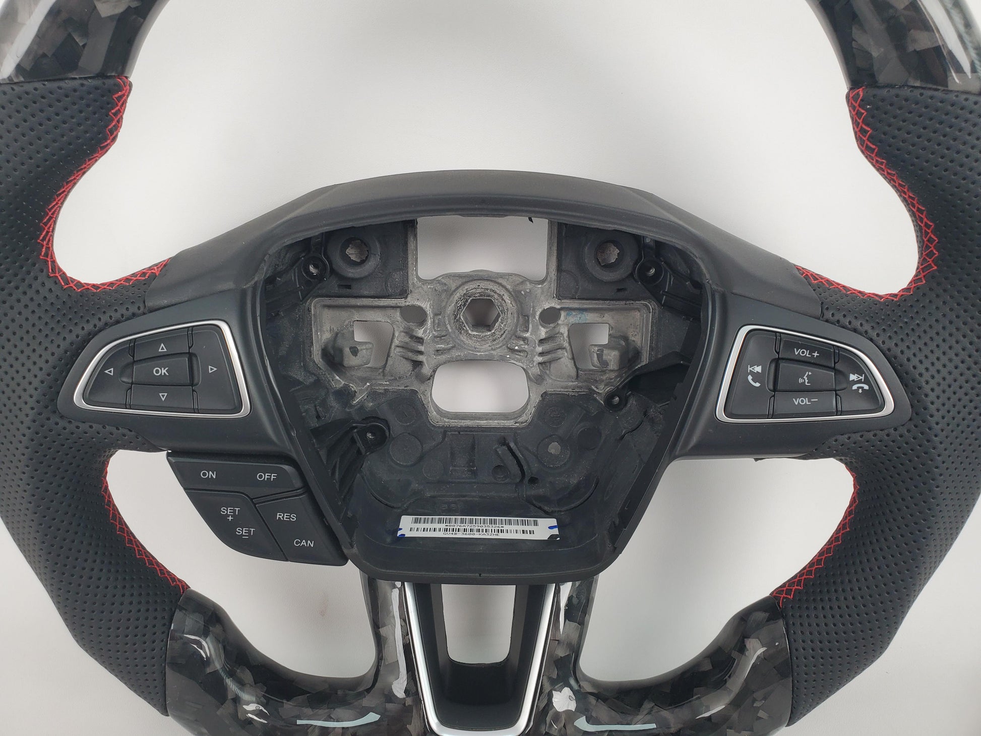 Carbon-Faser-Auto-Lenkrad-Panel-Dekorationsabdeckung für 2015–2019